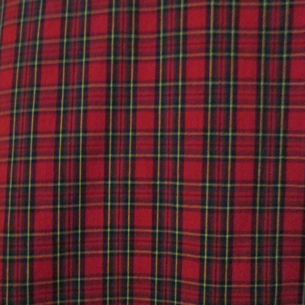 Karen Scott top Christmas plaid with dogs, velvet collar & buttons size 2x - Picture 12 of 12